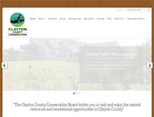 Tablet Screenshot of claytoncountyconservation.org